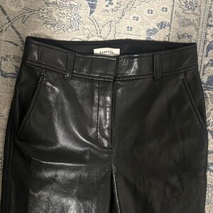 Babaton Cropped Faux Leather Pants
